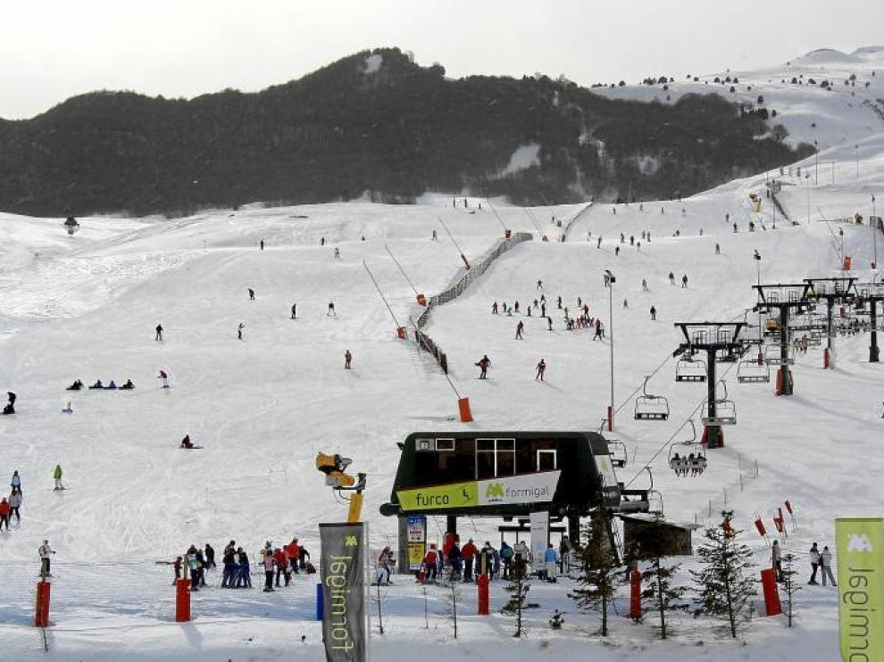 Esquiadores en Formigal.