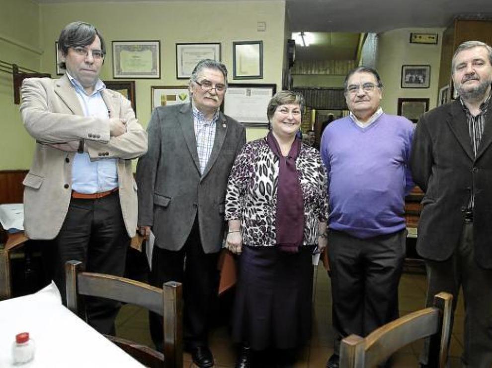 José Miguel Martínez Urtasun, Emilio, María Pilar y Guillermo Lacambra y Jorge Cortés