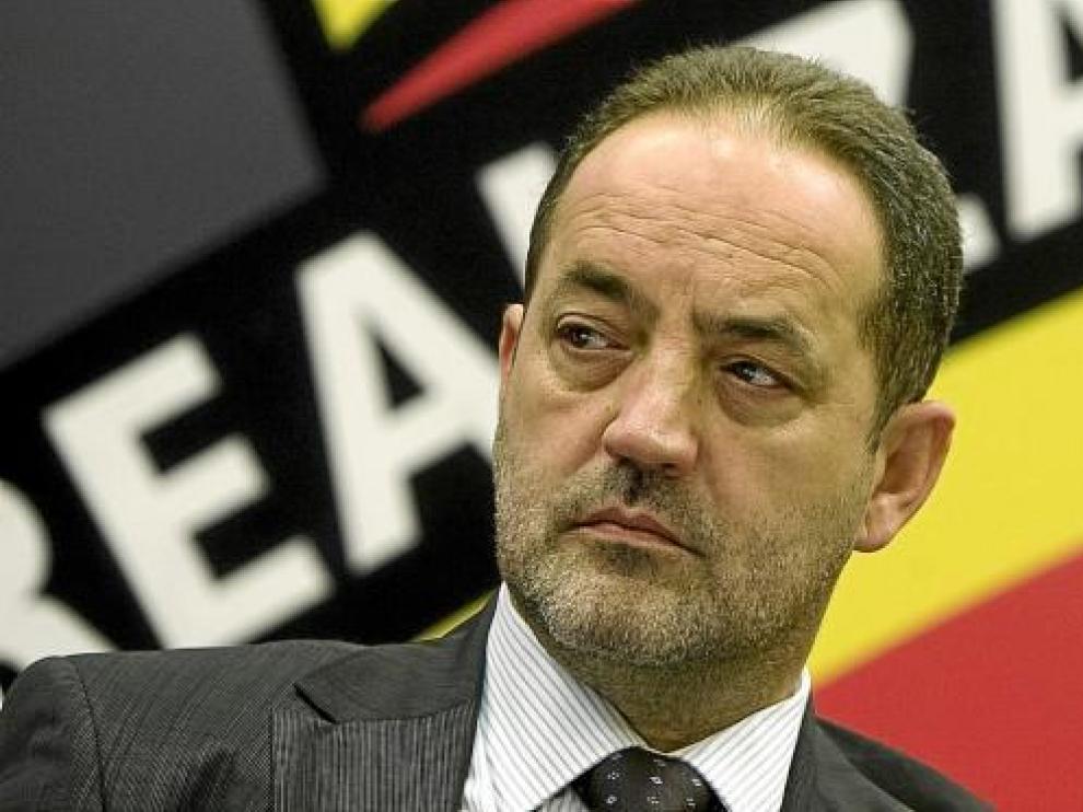 El accionista mayoritario, Agapito Iglesias, en una anterior Junta General