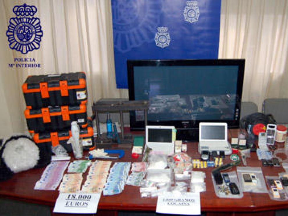Diez detenidos en una operación antidroga en Zaragoza