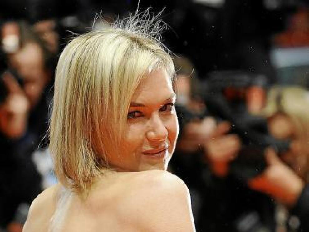Renée Zellweger, anoche, en la alfombra roja de Berlín