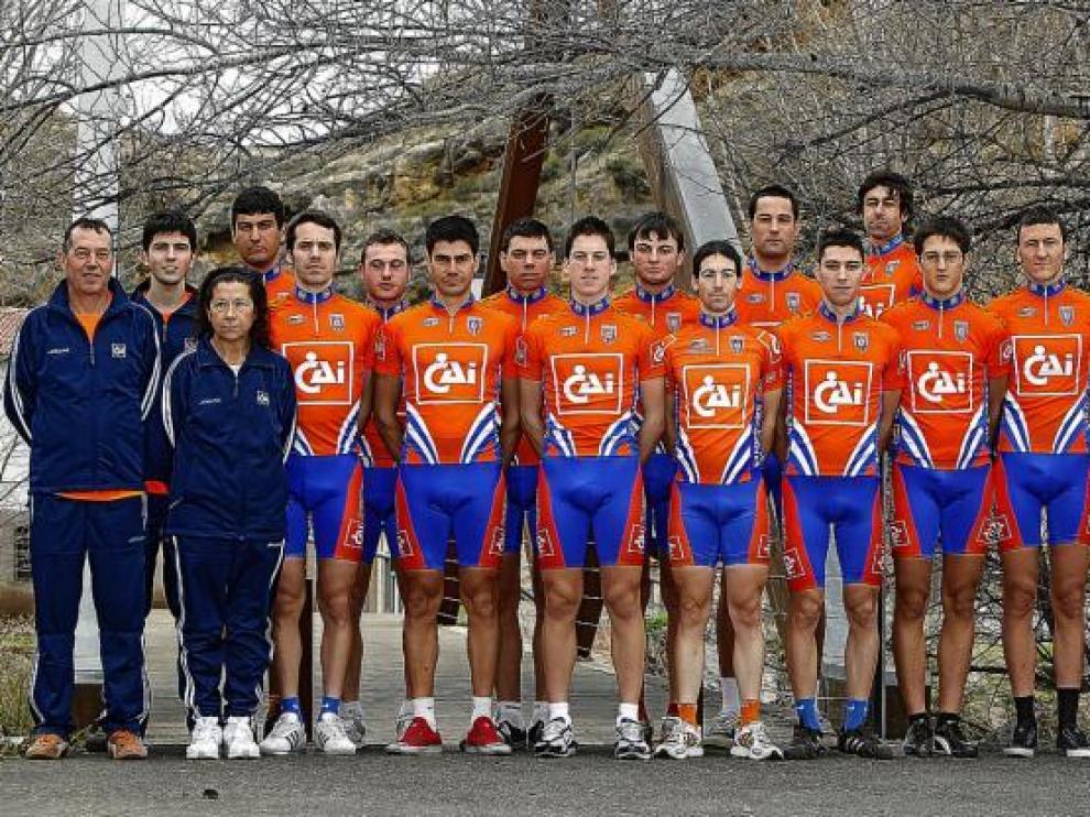 Formación del CAI-Club Ciclista Aragonés para esta temporada.