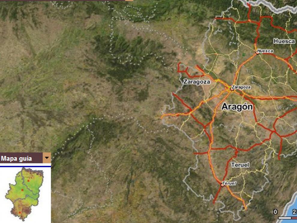 El Gobierno de Aragón presenta un atlas geográfico 'on line'