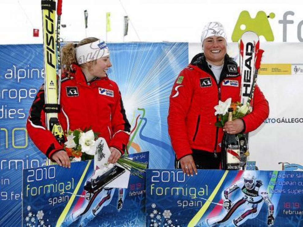 De izquierda a derecha, Mariella Volglresiter, Margret Altacher y la suiza Marianne Abderhalden.