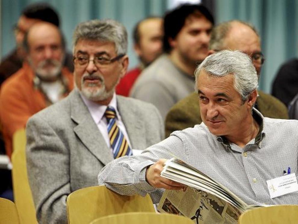 Félix Moreno, nuevo presidente de la FABZ, durante la asamblea de ayer y antes de ser elegido.