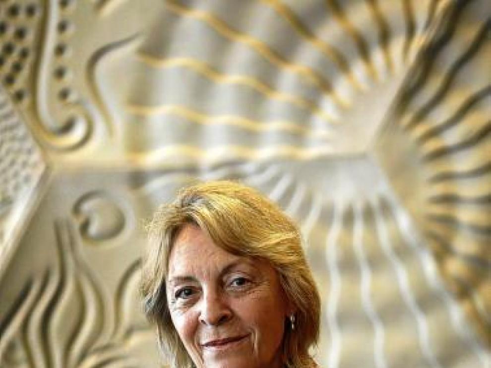 Soledad Puértolas, ayer, en Barcelona en la presentación de su libro.