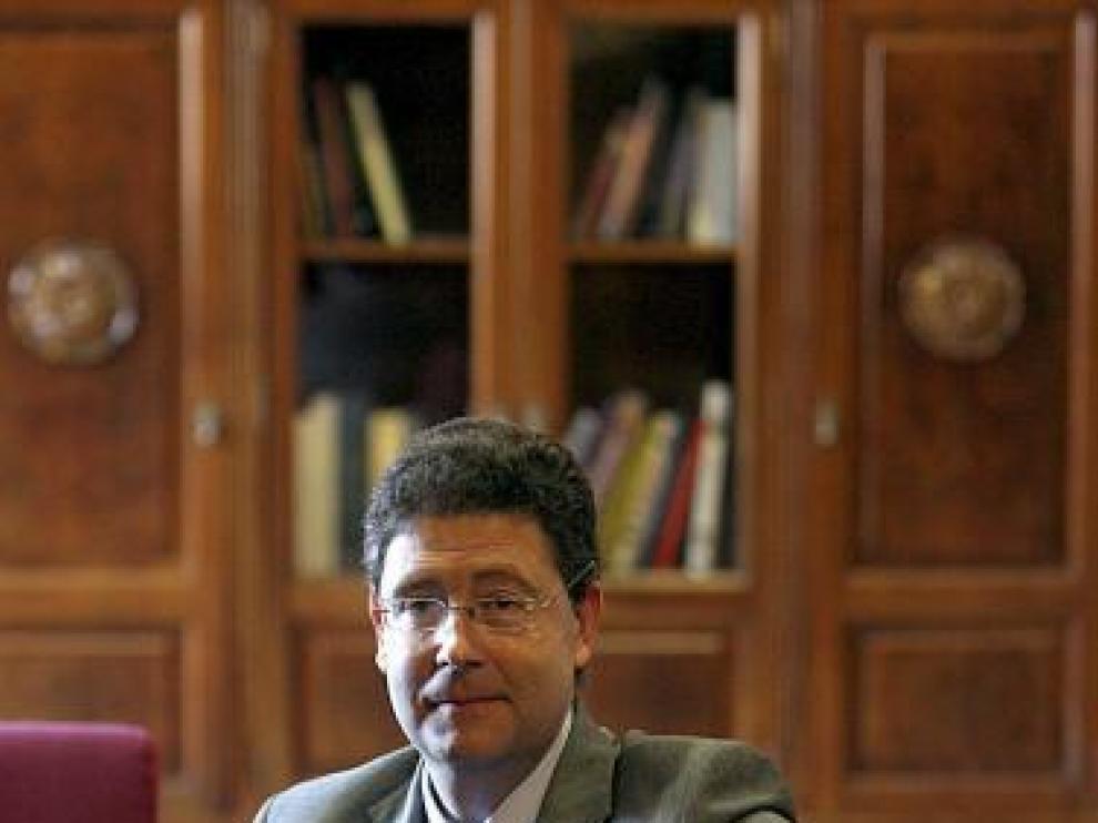 José María Gimeno, ayer en la Facultad de Derecho.