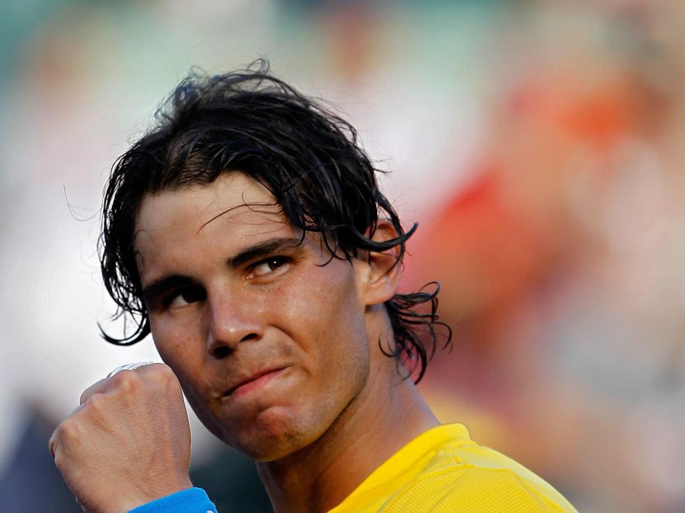Nadal, durante el encuentro