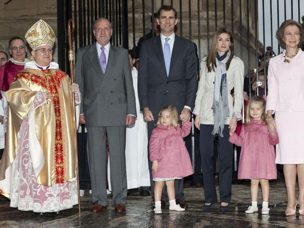 Los Reyes, los Príncipes y las Infantas en la Catedral de Palma