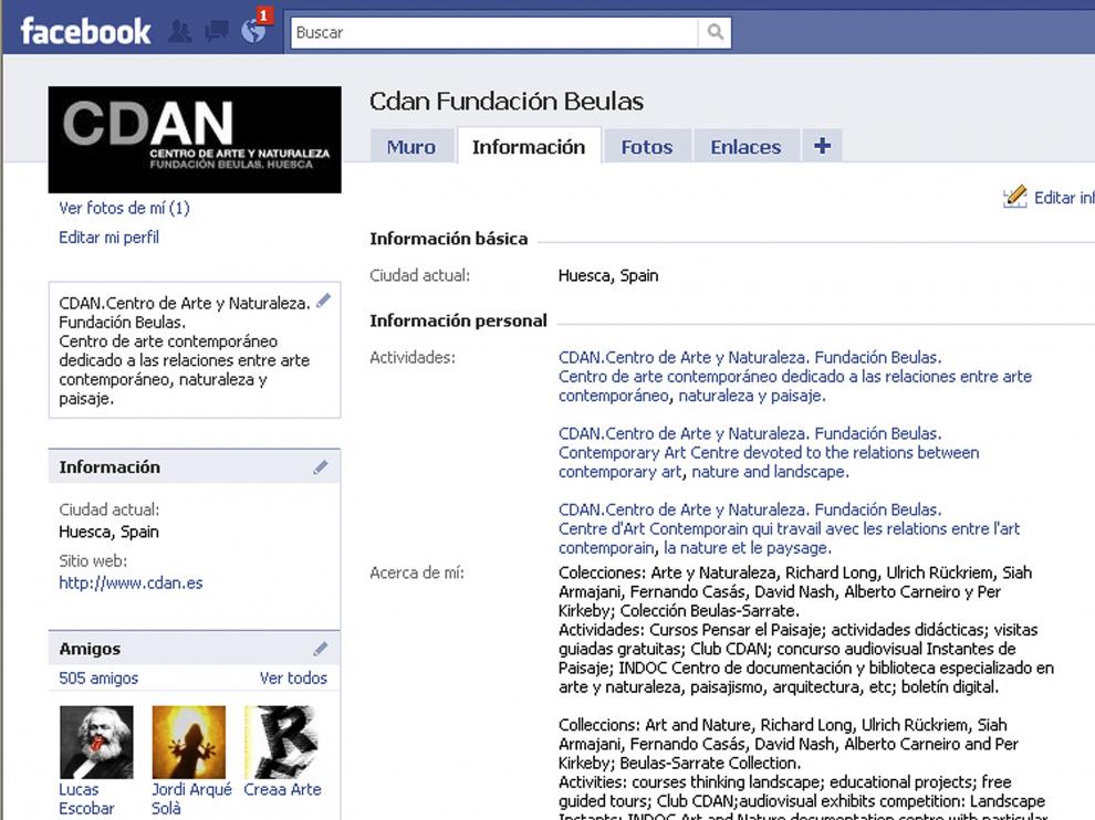 El CDAN, en Facebook