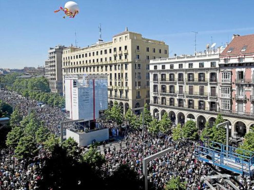 La DGA suspende el espectáculo de San Jorge en Independencia por la crisis