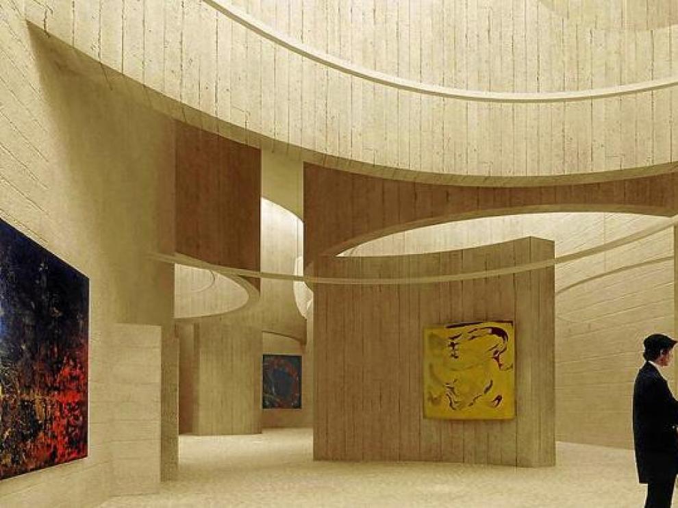 Recreación virtual de los nuevos espacios del Museo Provincial, una vez sea ampliado.
