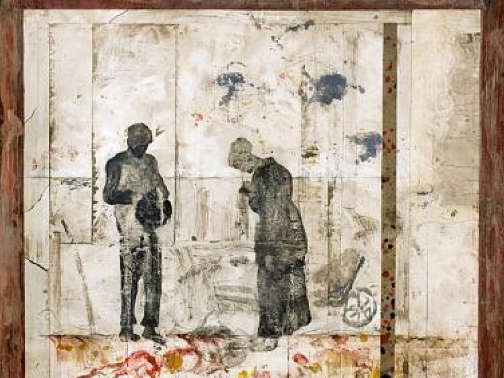 Obra de Jean Marie Brisson que se expone en Barbizon.