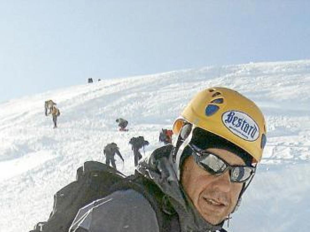 Tolo Calafat, en el Mont Blanc.