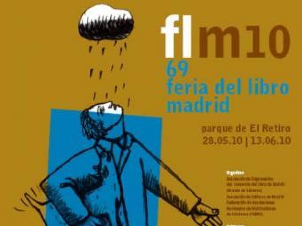 El pintor aragonés Jorge Gay, autor del cartel de la Feria del Libro de Madrid