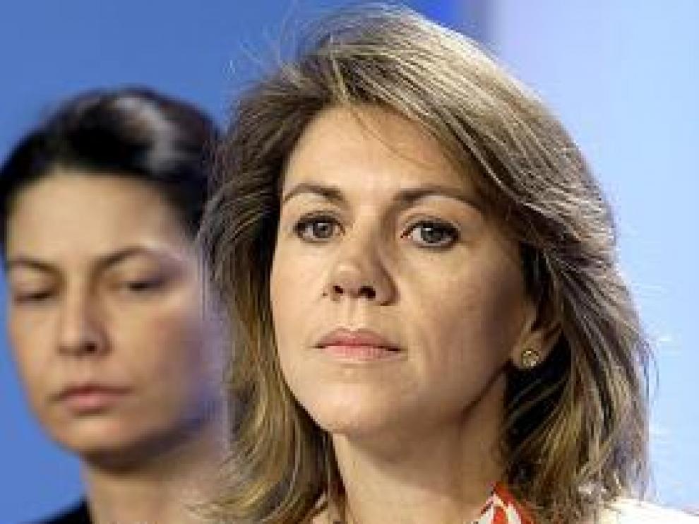 María Dolores de Cospedal, ayer.