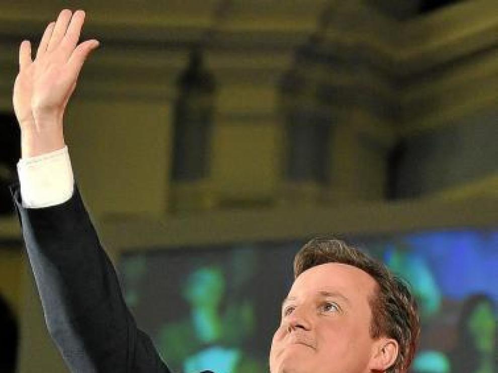 El líder conservador David Cameron, en Londres.