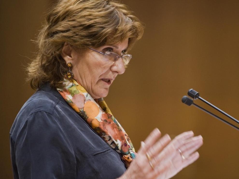 La consejera de Educación del Gobierno de Aragón, María Victoria Broto