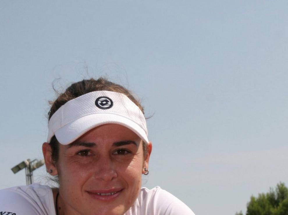 Virginia Ruano en Zaragoza, en 2006