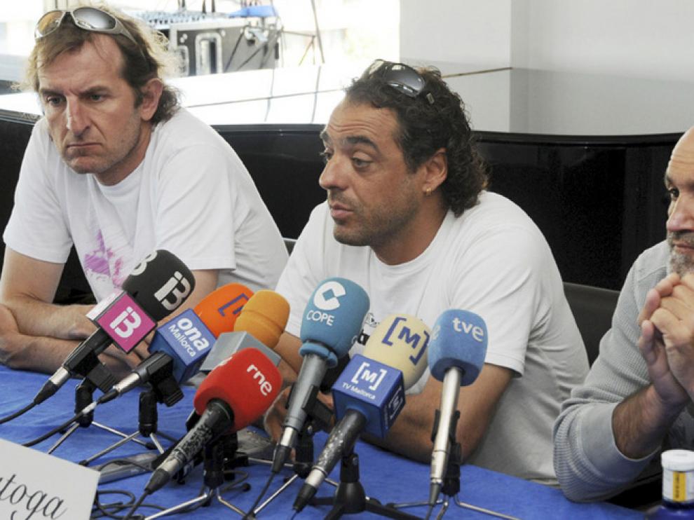 Javier Pérez, Carlos Pauner y Juan Oiarzábal