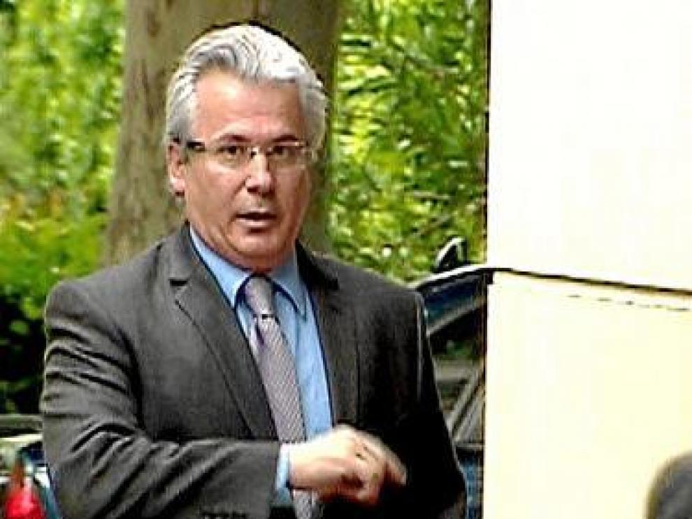 Baltasar Garzón, ayer, a su llegada a la Audiencia Nacional.