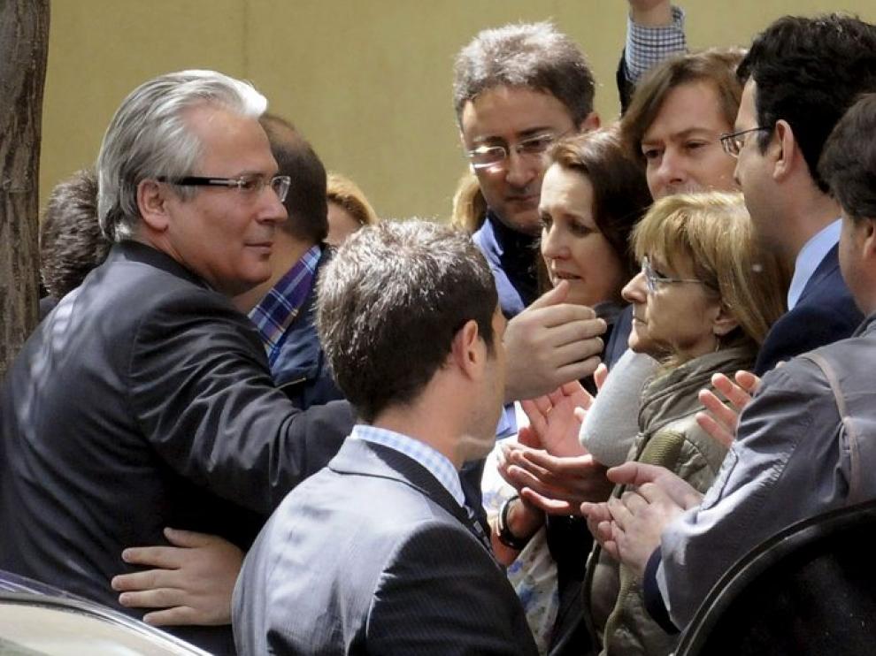 Garzón, a su salida del tribunal