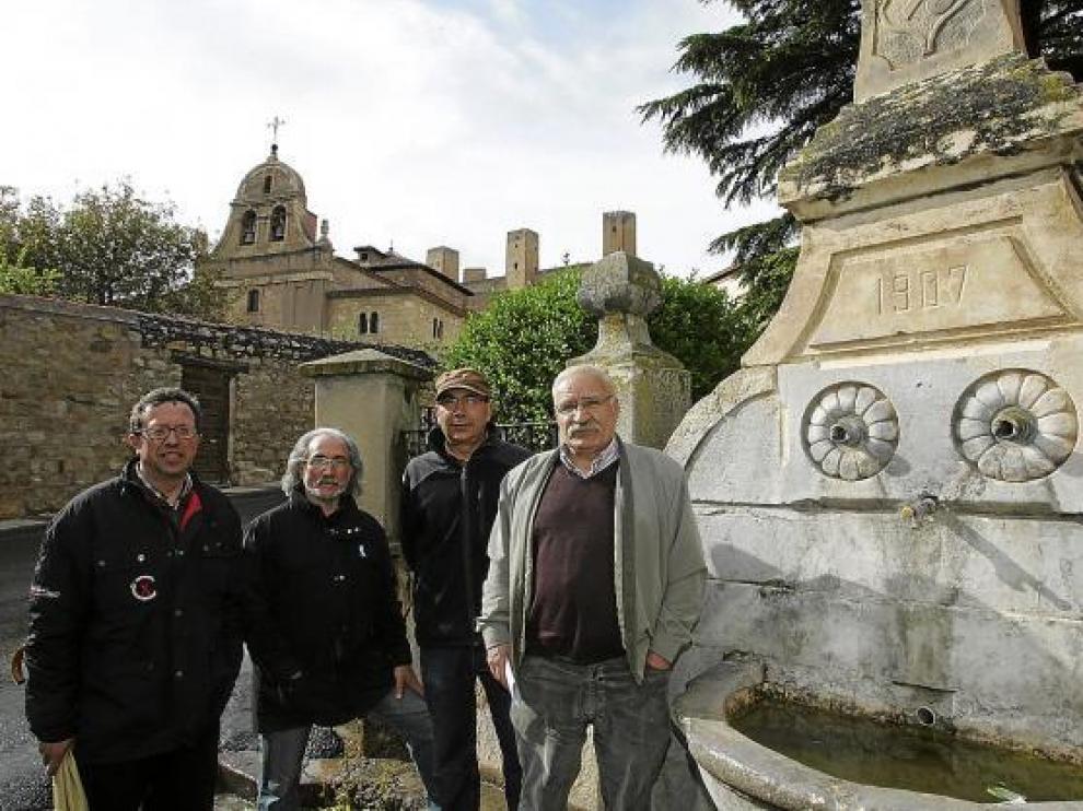 M. Sarmiento, A. Ruiz, M. García y J. Lorente -de izquierda a derecha-, de 'La otra Guadalajara', en Molina