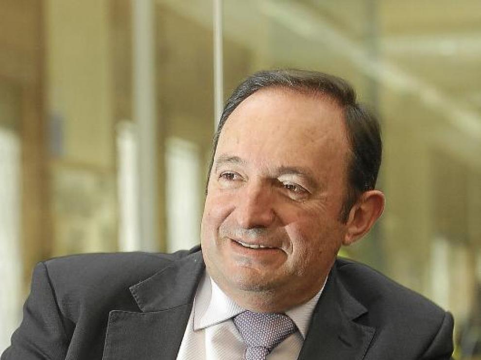 Pedro Sanz Alonso, presidente del Gobierno de La Rioja, durante la entrevista.