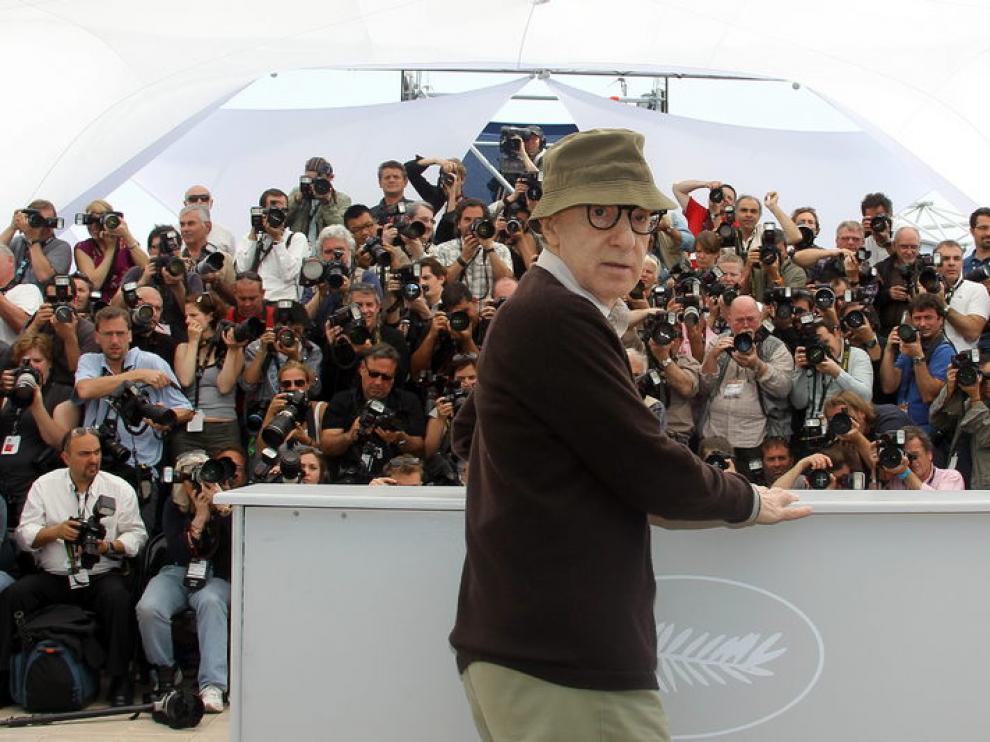 Woody Allen ante los periodistas en Cannes