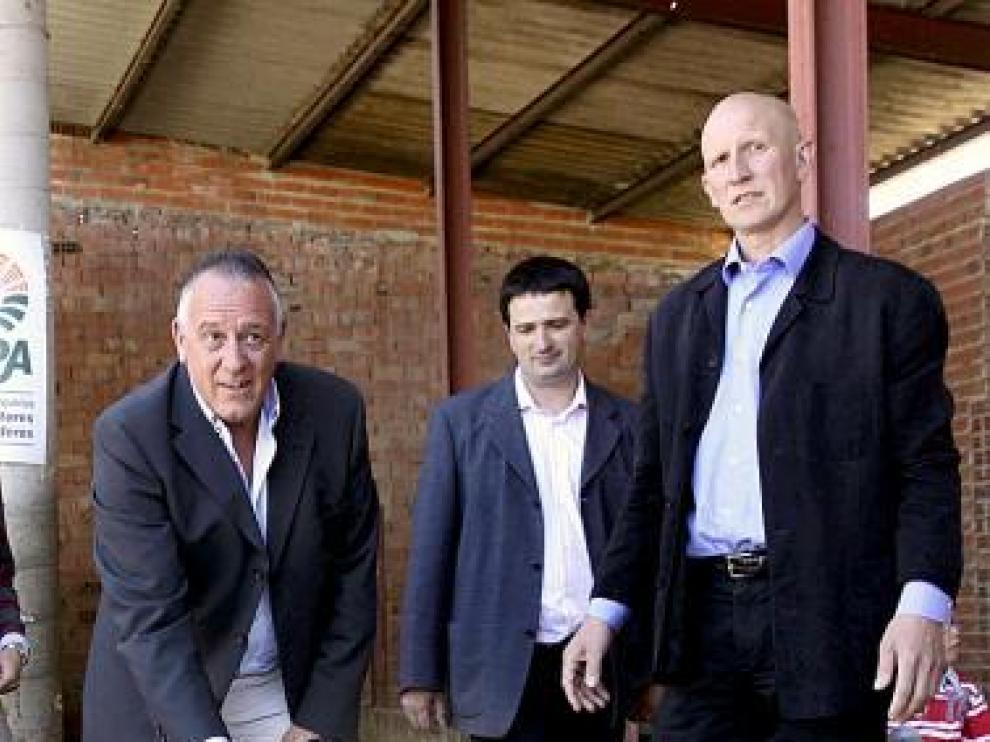 Torrent (izda.) y Díez (dcha.), ayer, en la presentación de Got.
