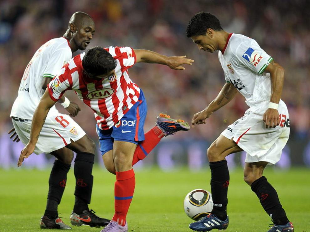 Un momento del partido.
