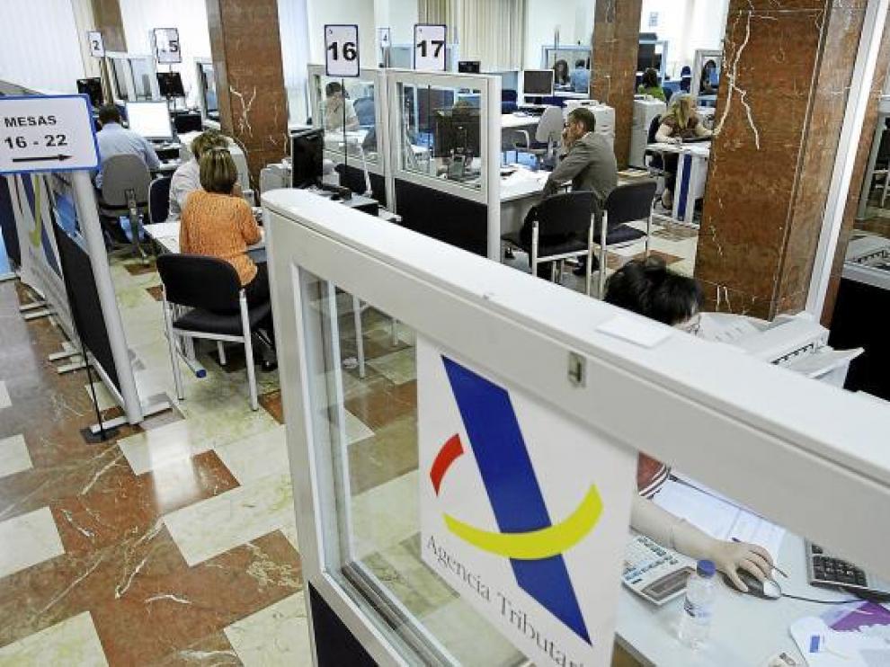 Centro de servicio de cita previa de la Agencia Tributaria de Zaragoza.