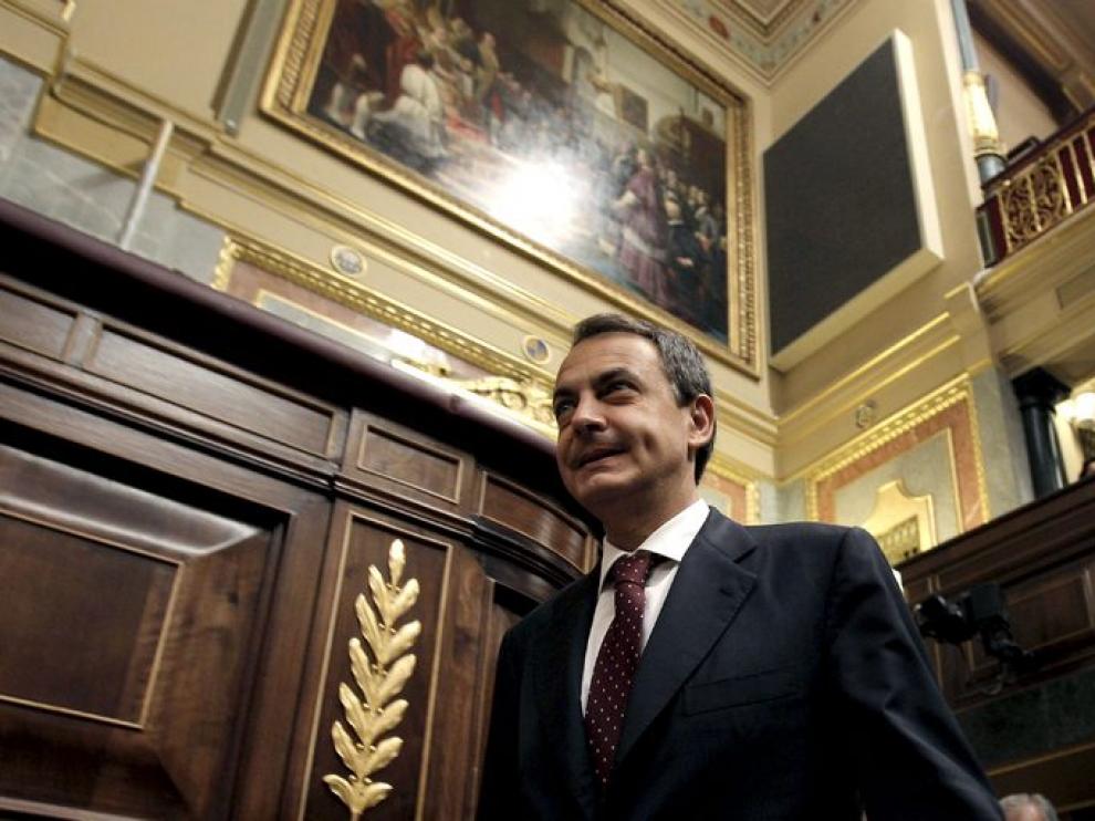 Rodríguez Zapatero, en el Congreso