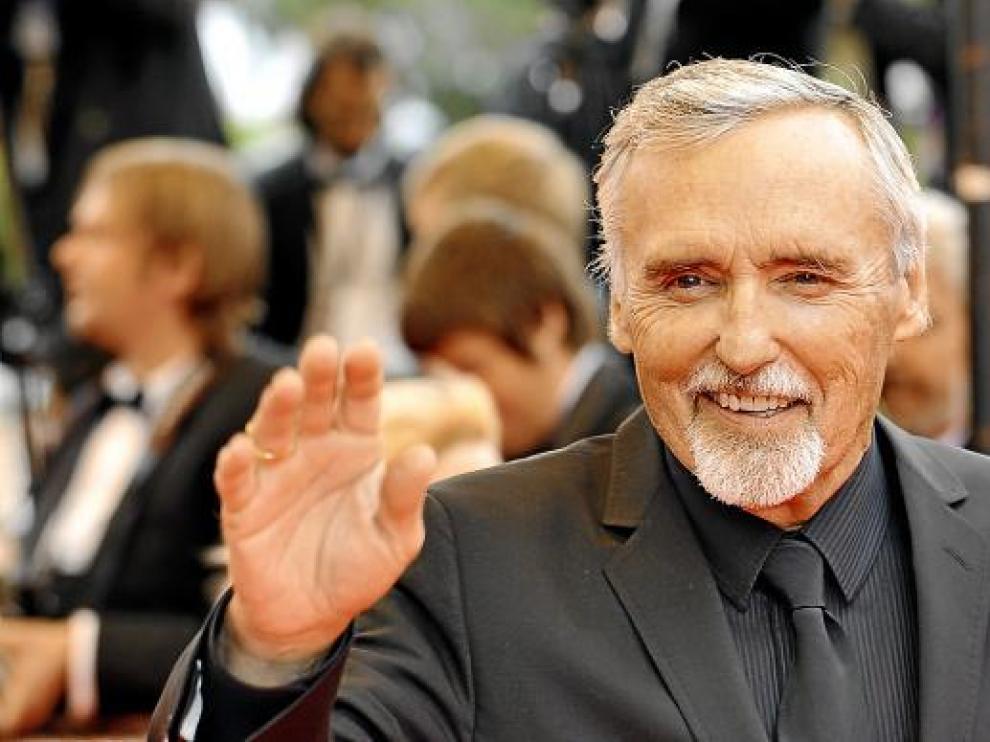 Dennis Hopper en el Festival de Cannes.