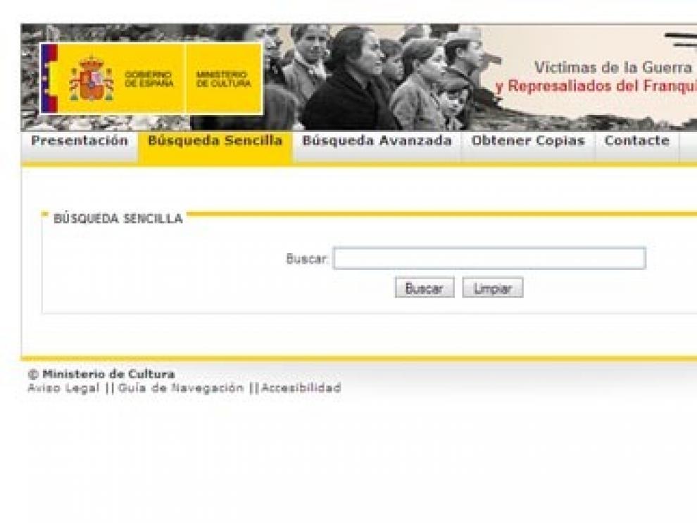 Portal de Víctimas de la Guerra Civil y Represaliados del Franquismo
