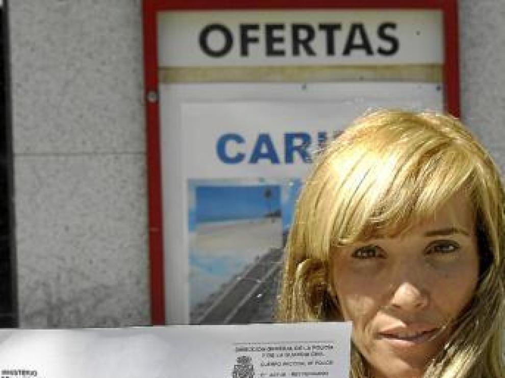 Ana Belén Castejón, con la denuncia a Marsans.
