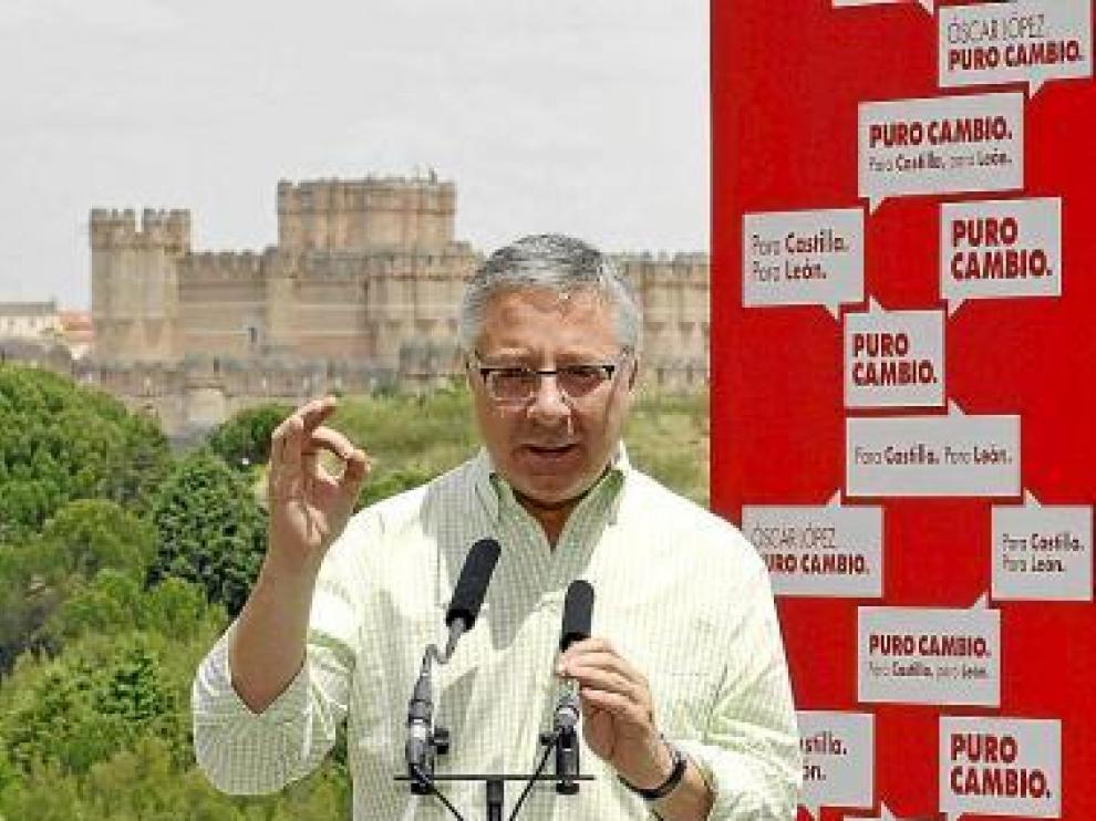 José Blanco, ayer en Coca (Segovia).
