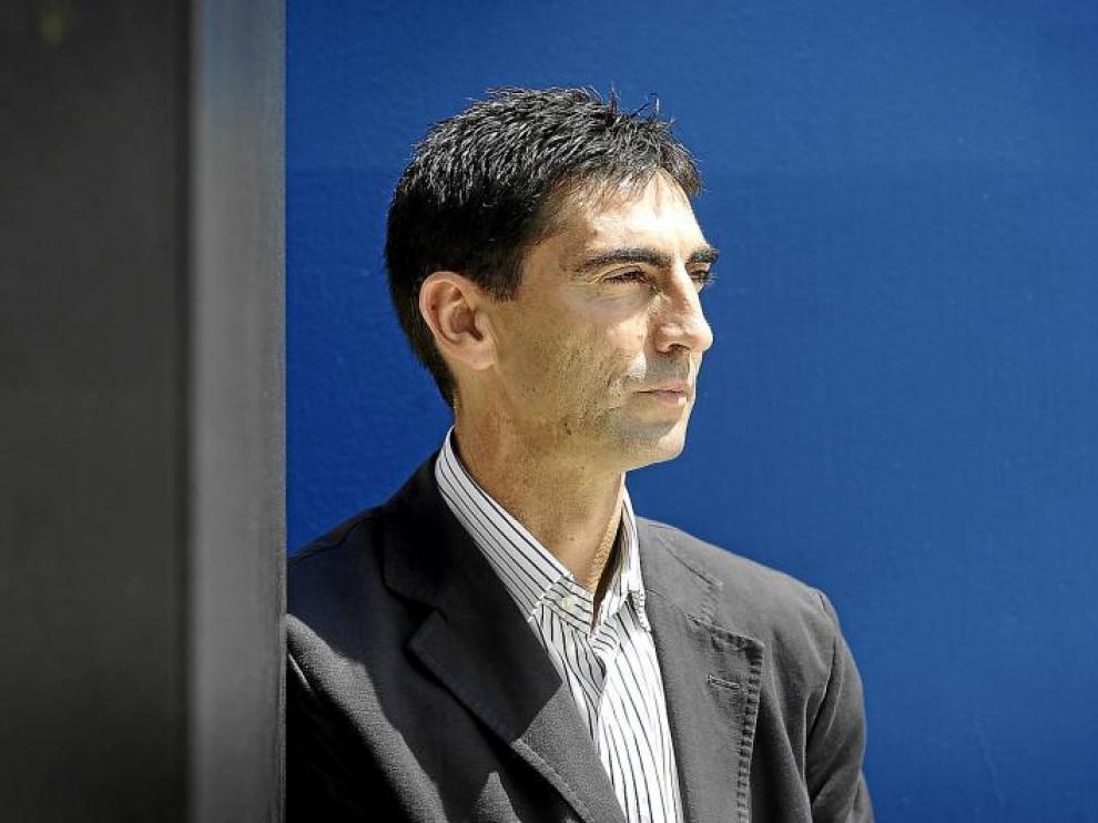 José Aurelio Gay, ayer en La Romareda.