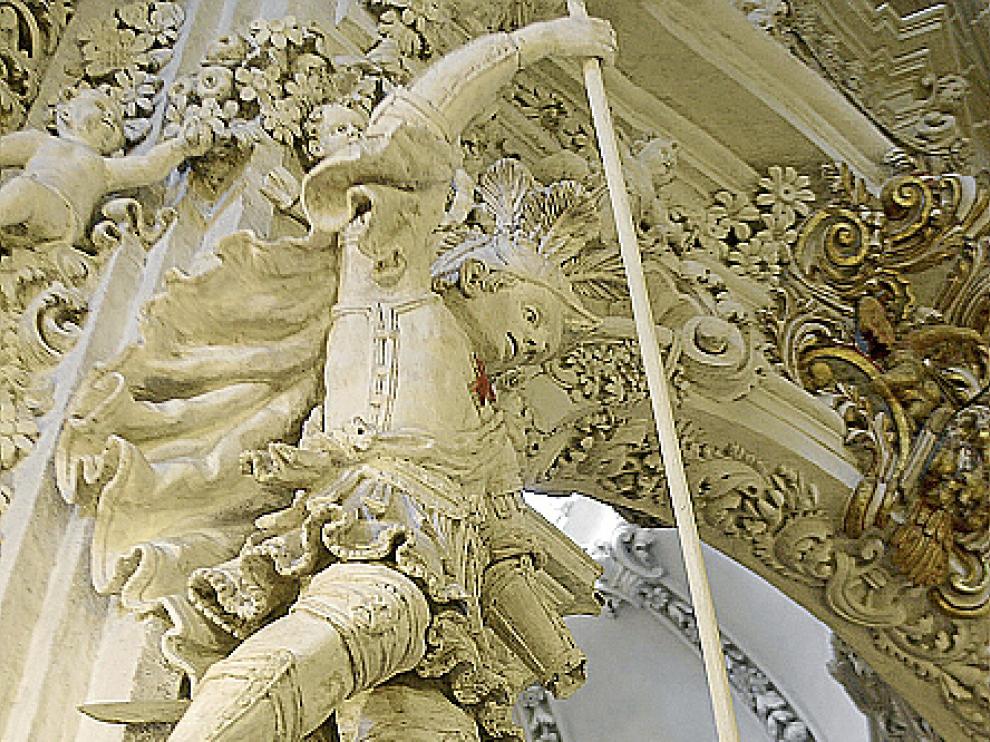 Relieve en yeso endurecido (finales del XVII) de La Seo