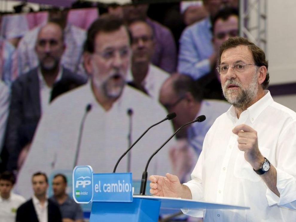 El líder del PP, Mariano Rajoy