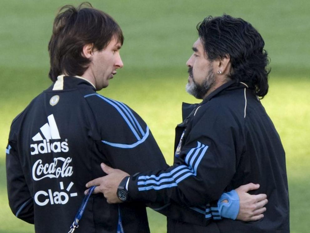 El támben Maradona y Messi, esperanza argentina