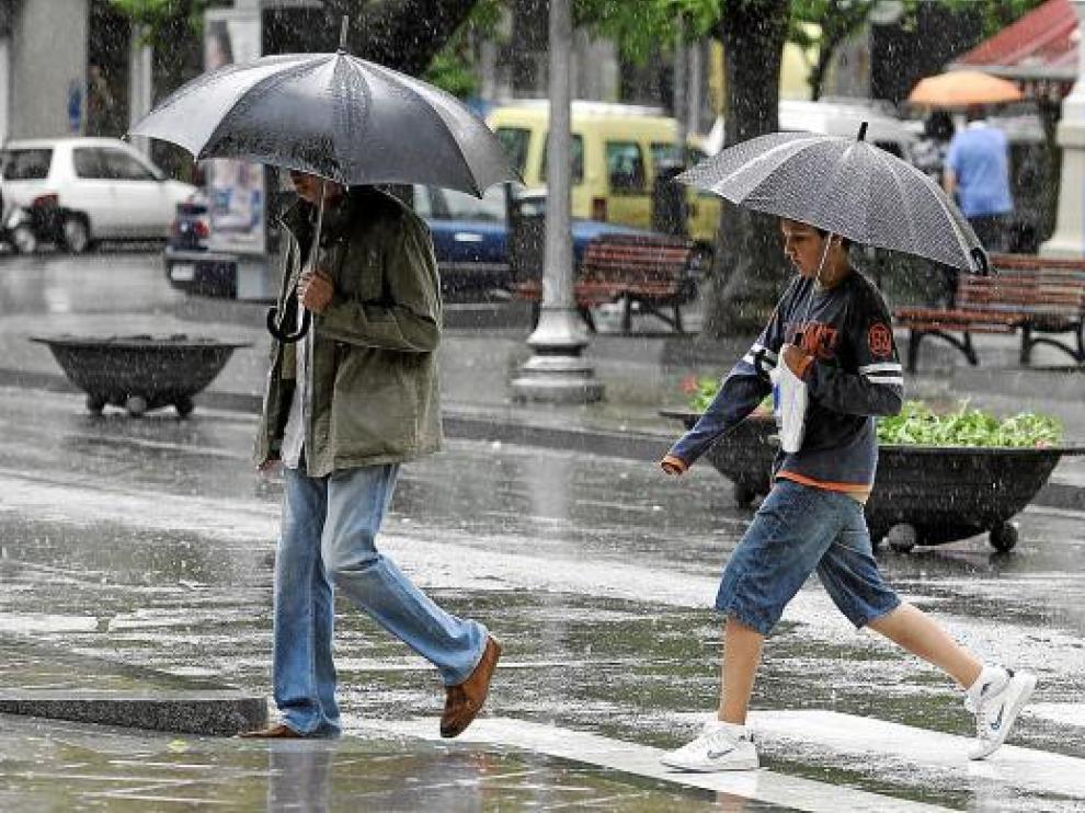 La lluvia dejó ayer en Huesca 31 litros por metro cuadrado, aunque no provocó incidencias.