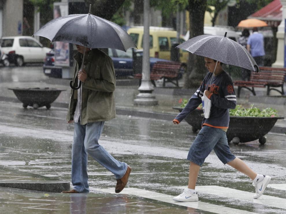 LLuvia en Huesca