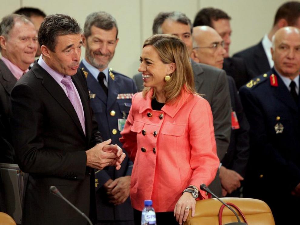 La ministra de Defensa, Carme Chacón