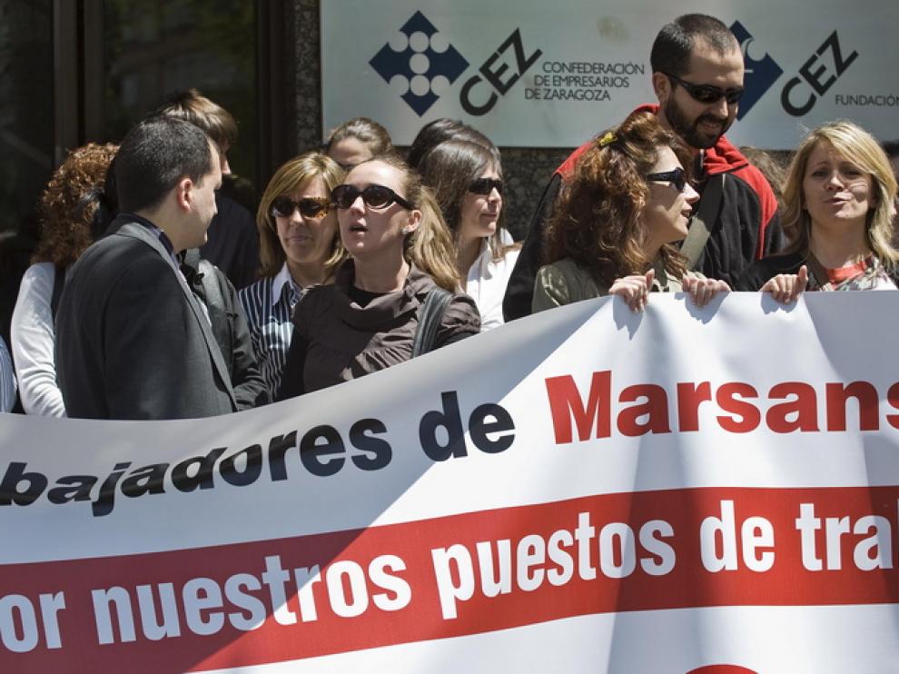 Concentración de trabajadores del 11 de mayo en Zaragoza