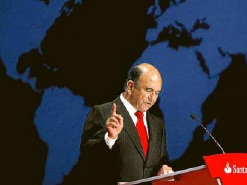 Emilio Botín, en la Junta de Accionistas de Banco Santander.