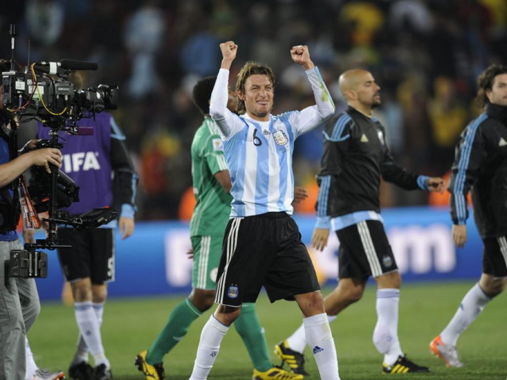 Heinze, autor del único gol del partido