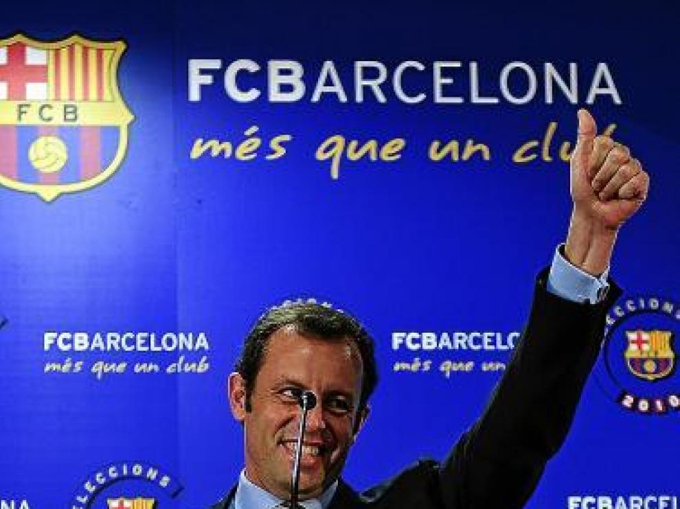 Sandro Rosell, nuevo presidente del Barcelona.