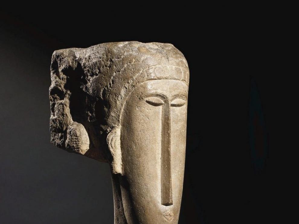 Escultura de Modigliani llamada 'Tête'