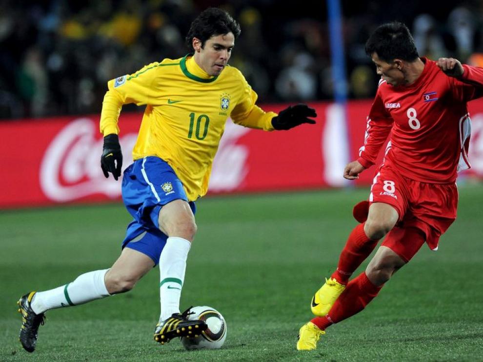 Kaká durante el encuentro.